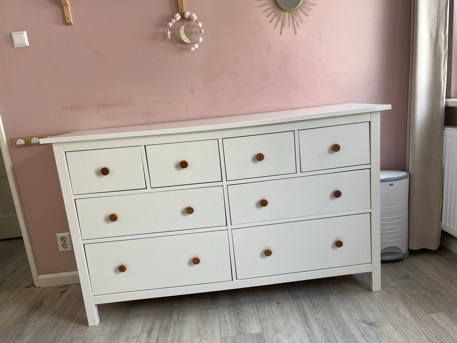 IKEA Hemnes Commode / Ladekast - Wit, Ophalen, 5 laden of meer, 150 tot 200 cm, Zo goed als nieuw