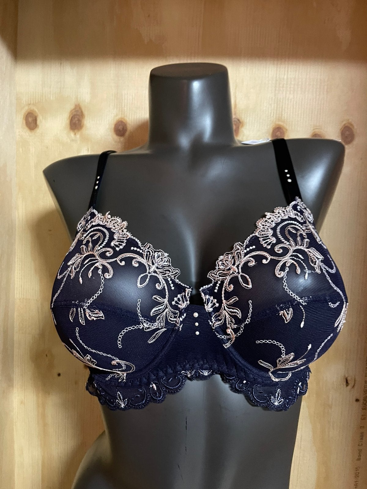 Lise charmel bh 85c model sublime a deux, Verzenden, Blauw, BH