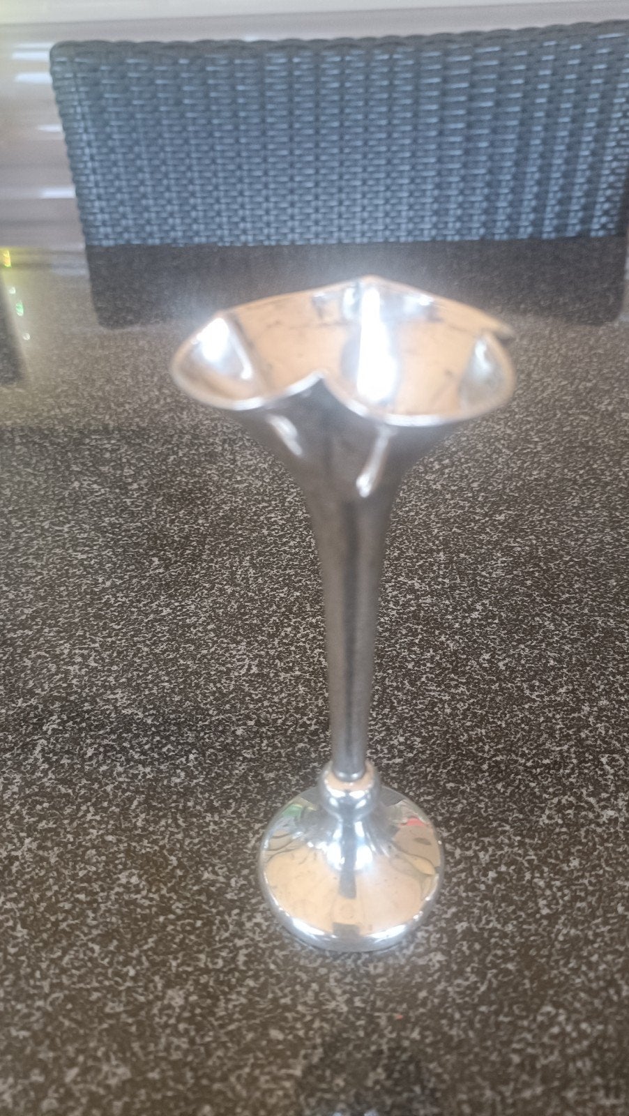 Antiek Zilveren Anjer Vaasje - 13 cm hoog, Ophalen of Verzenden