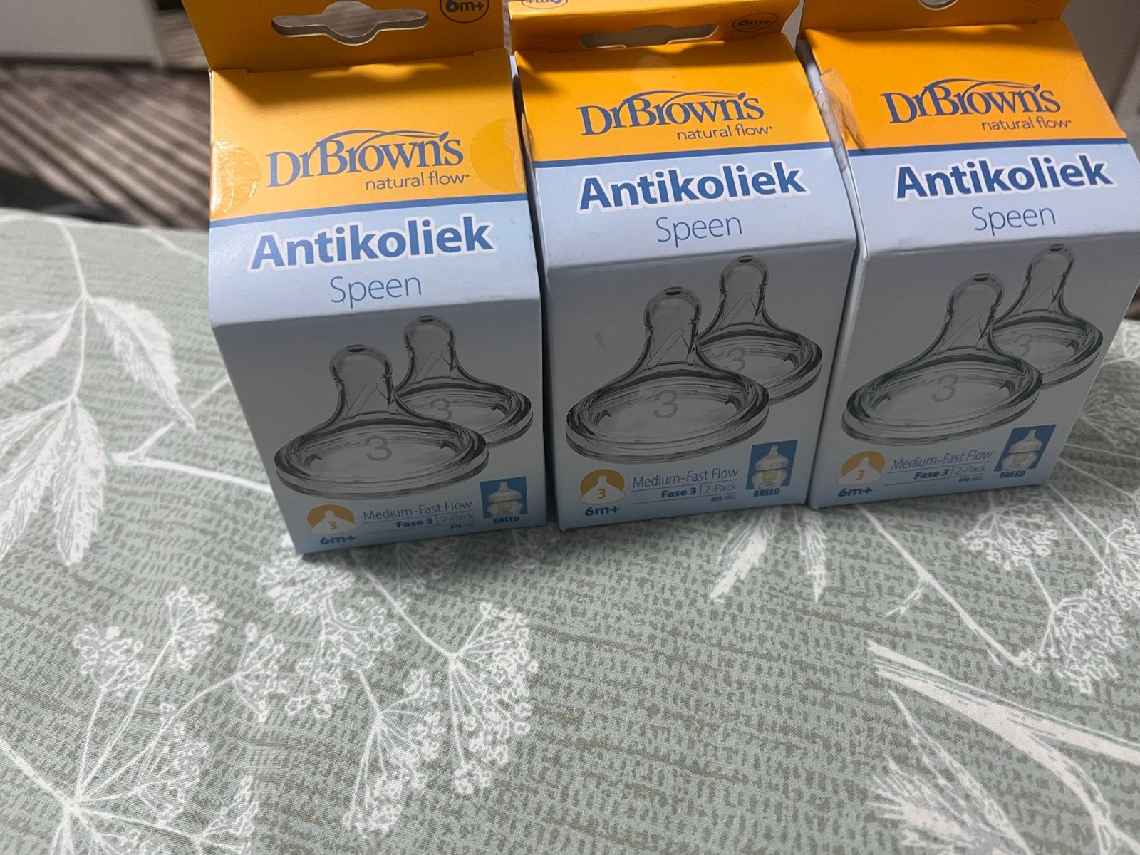 Dr. Brown's Antikoliek Spenen - Fase 3 (6m+), Ophalen, Nieuw, Speen, Dr. Brown's