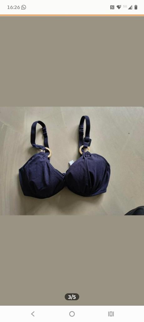 Bikini top PrimaDonna maat E75 - nieuw zonder kaartje, Ophalen of Verzenden, Blauw, BH