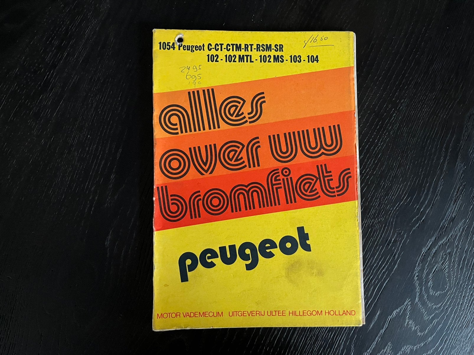 Werkplaats handleiding Peugeot 102 / 102 / 103 /104 brommer, Ophalen of Verzenden, Gebruikt