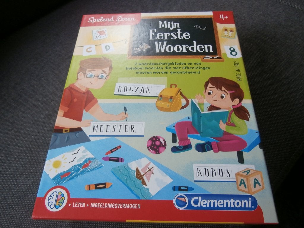 spel Mijn Eerste Woorden Clementoni kaarten en woorden lezen, Ophalen of Verzenden, Zo goed als nieuw, Clementoni