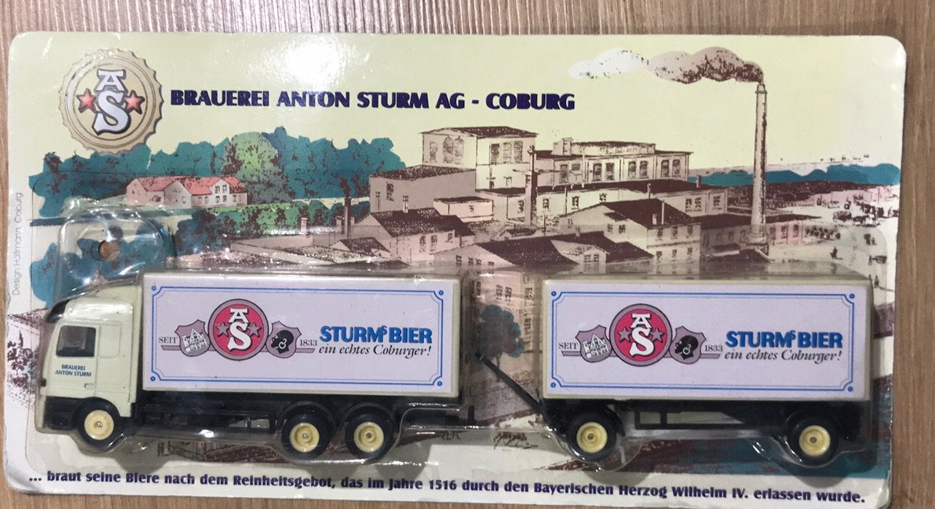 Nieuw: miniatuur vrachtwagen Brauerei Anton Sturm ah, Overige merken, Onbekend, Nieuw, Ophalen of Verzenden