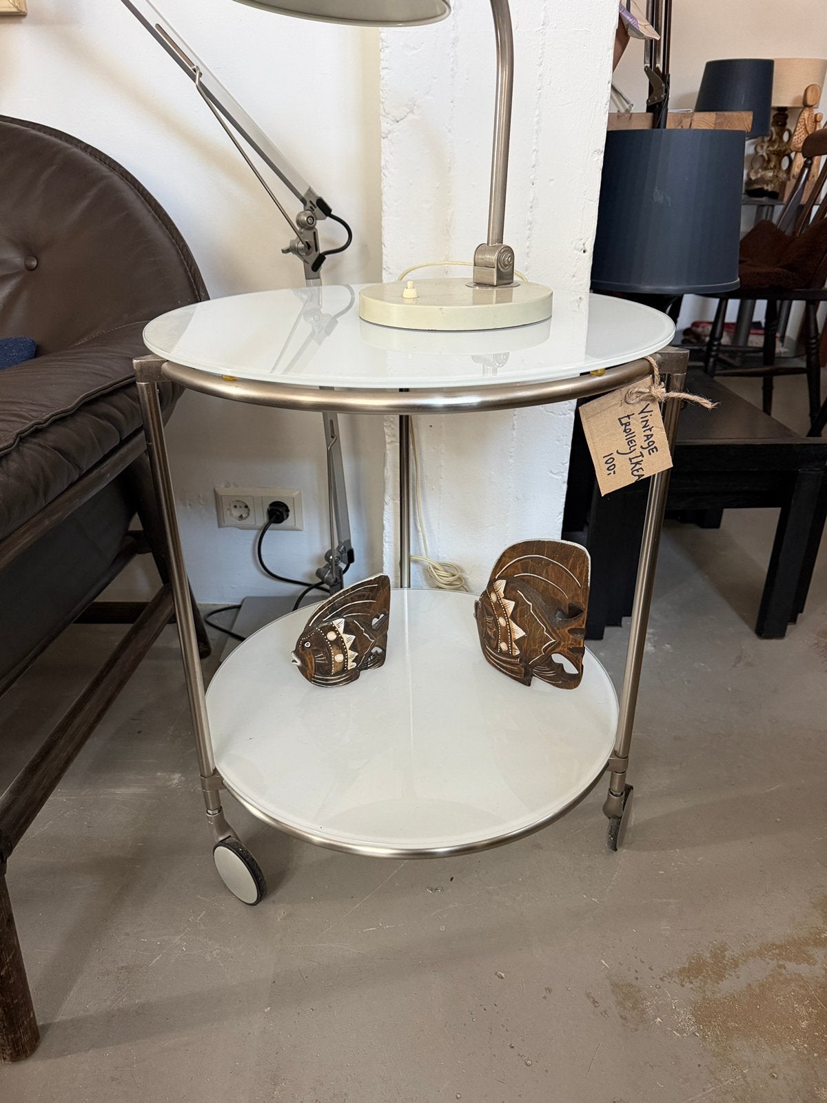Vintage bijzettafel Ikea, Strind trolley, serveerwagen, Ophalen, Gebruikt, Ikea, I