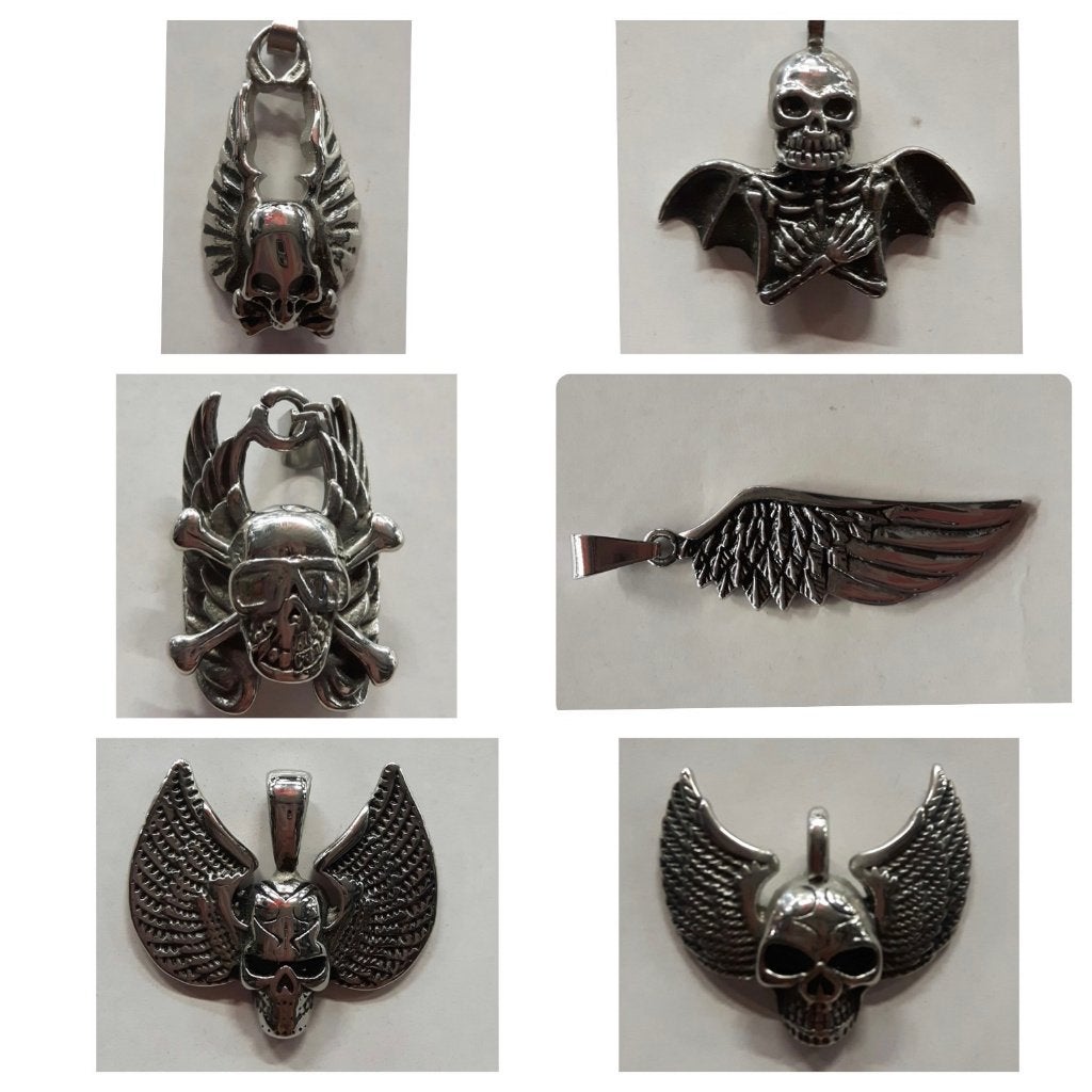 Ketting hanger, stainless steel, skulls, hangers, Overige materialen, Overige voorstellingen, Nieuw, Ophalen of Verzenden