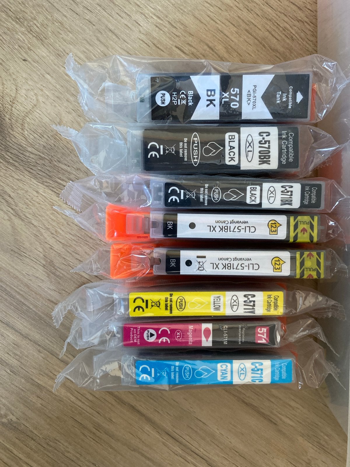Compatibele inktpatronen voor Canon printers (PGI-570/CLI-57, Ophalen of Verzenden, Nieuw, Cartridge