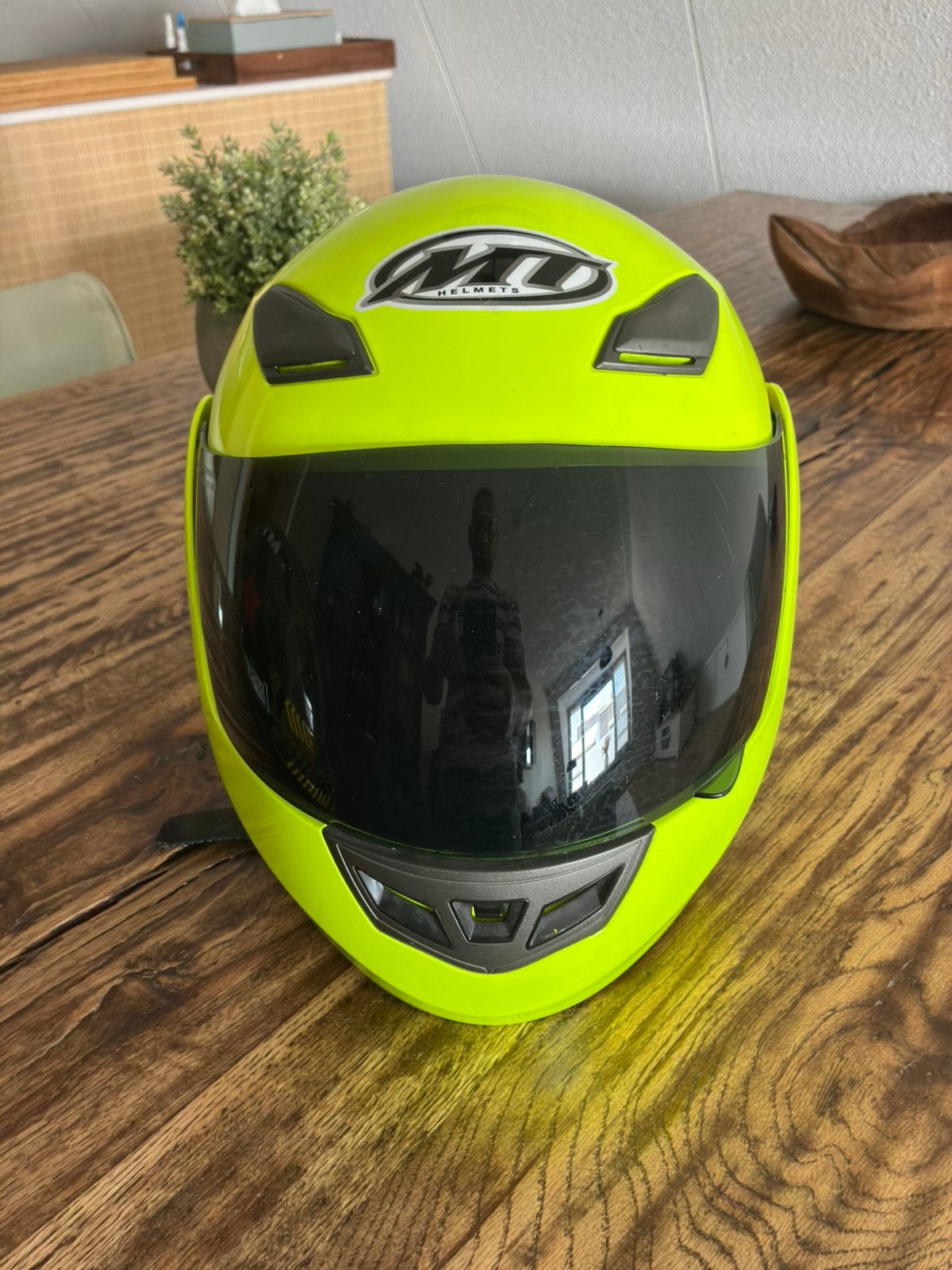 MT systeemhelm met donker vizier - Maat M, Motoren, Ophalen, Tweedehands, Systeemhelm, Overige merken