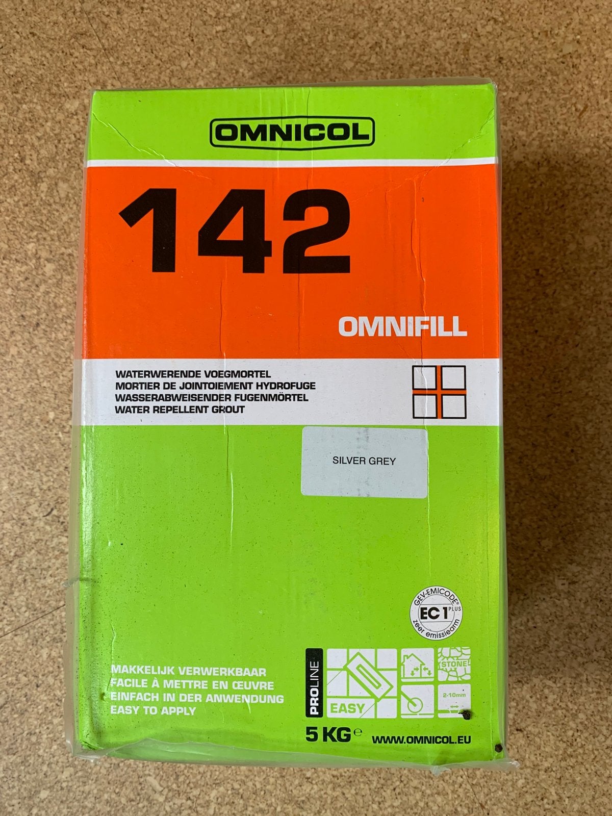 Omnicol 142 Omnifill Voegmortel – Silver Grey (5 kg) – Nieuw, Doe-het-zelf en Verbouw, Ophalen, Overige materialen, 60 cm of meer