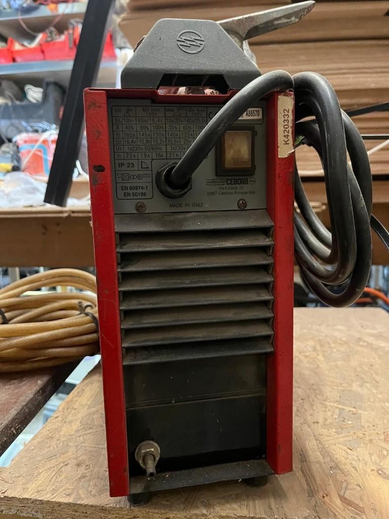 cebora power tig1600 DC HF LAS APARAT, Ophalen of Verzenden, Gebruikt, 150 tot 250 ampère, Tig