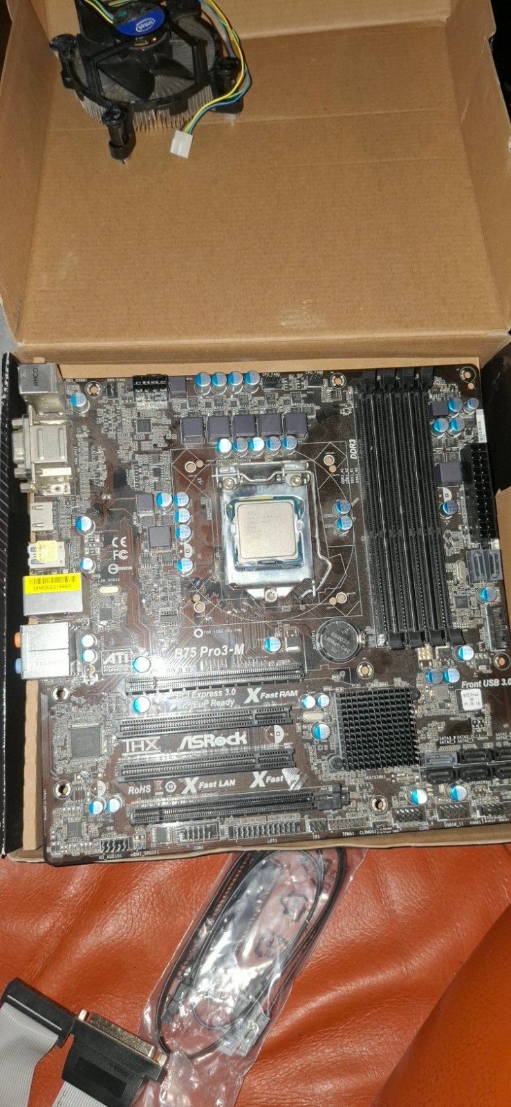 ASRock B75 Pro3-M met i5-3350P -12GB RAm  256gb ssd, 8 GB, DDR3, Ophalen of Verzenden, Zo goed als nieuw