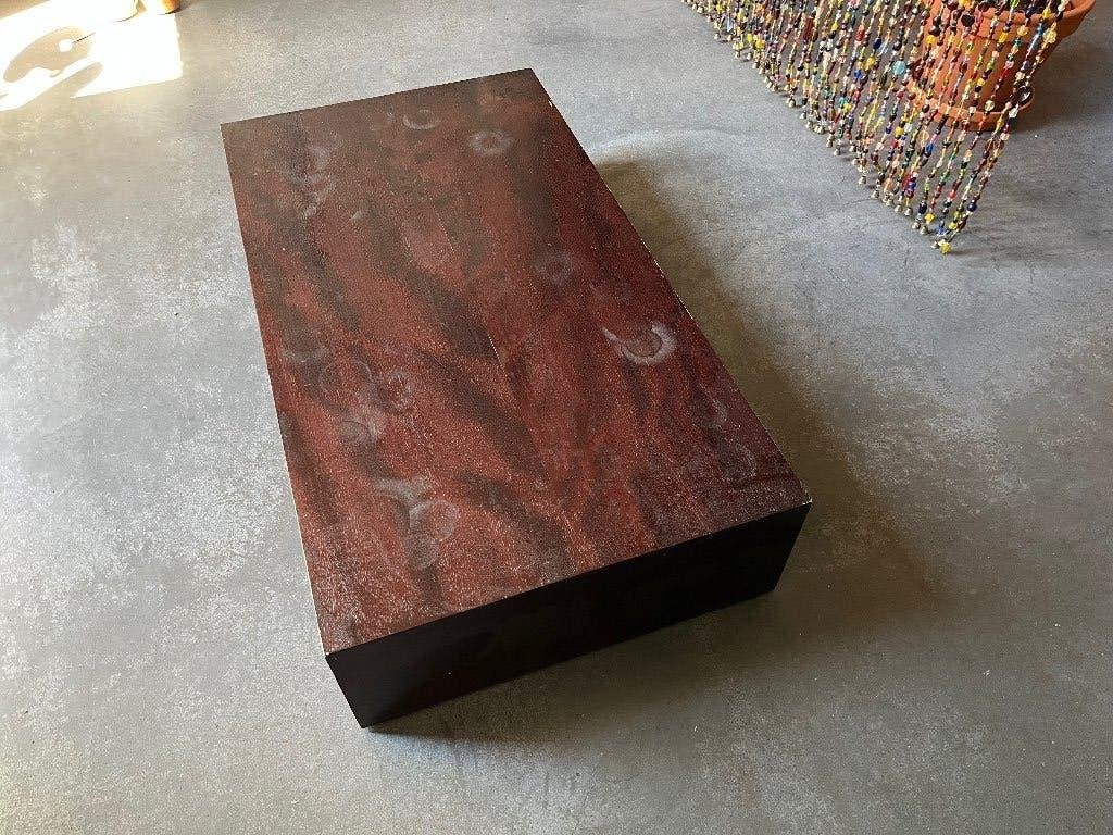 Houten verrijdbare tafel 90x49,5x21cm van De Bijenkorf, Ophalen, Minder dan 45 cm, Gebruikt, 75 cm of meer