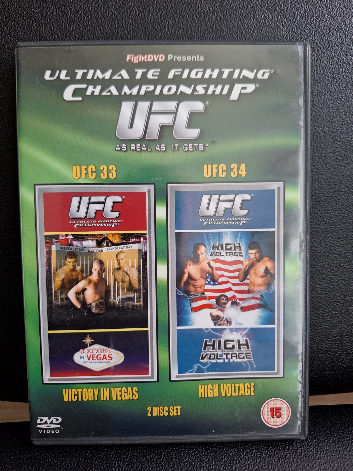 UFC 33 & 34: Victory in Vegas / High Voltage DVD, Vanaf 16 jaar, Vechtsport, Compilatie, Ophalen of Verzenden