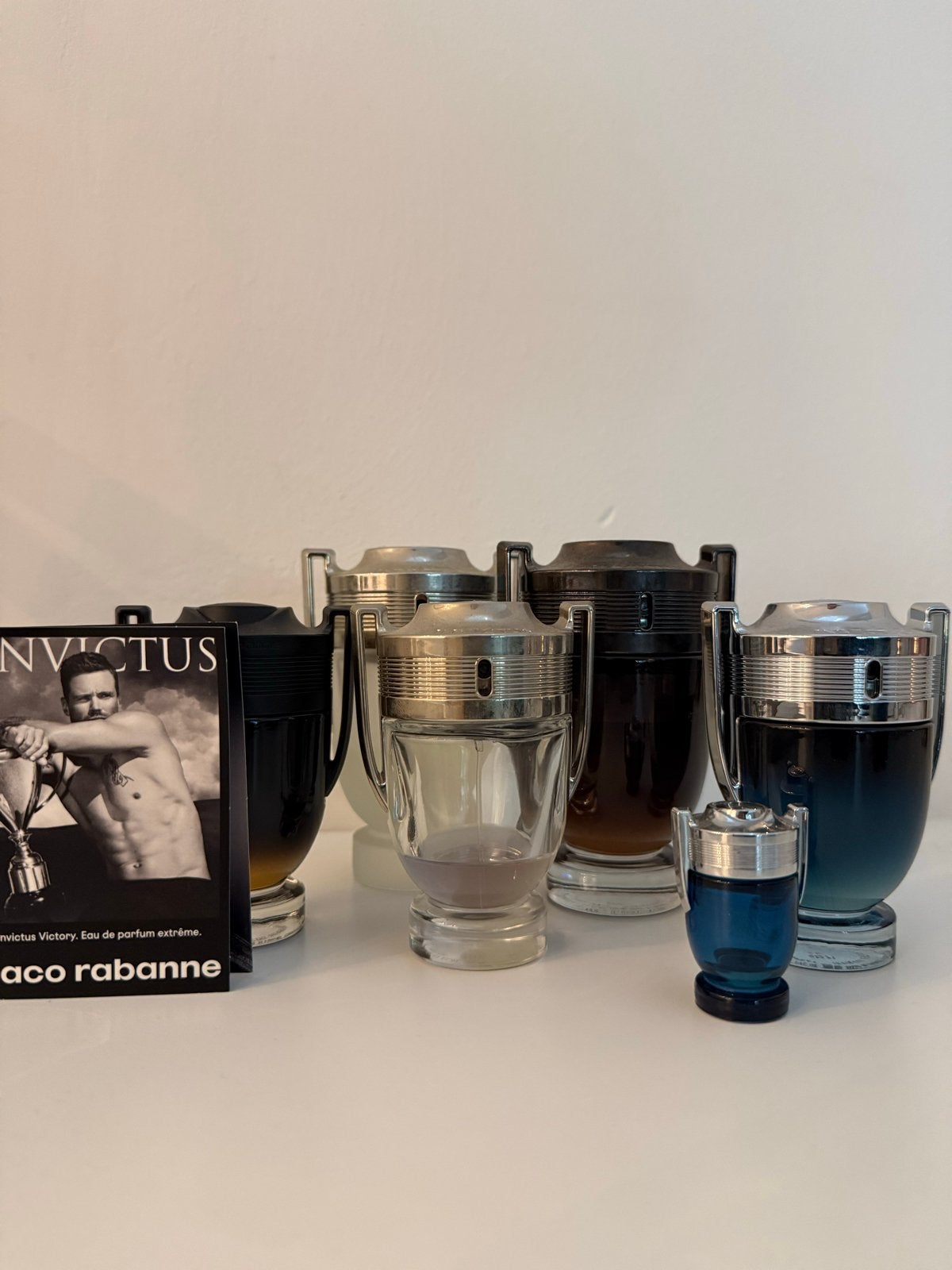 Paco Rabanne Invictus parfum set - Volledige collectie!, Verzenden, Gebruikt