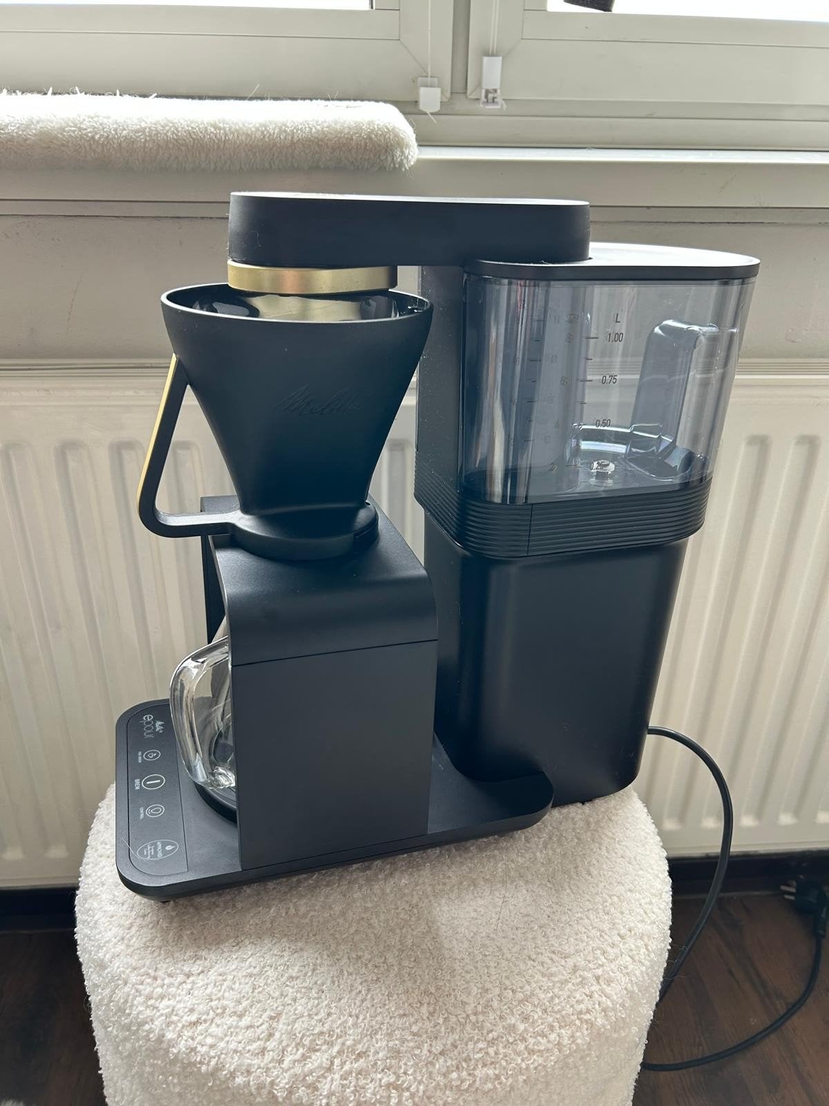 Melitta Epour 1024-1 zwart goud koffiezetapparaat, Ophalen of Verzenden, Nieuw, Koffiemachine, Gemalen koffie