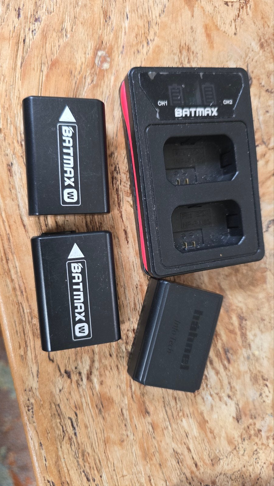 Batterijen en oplader voor Sony RX10 IV (Batmax, Hähnel), Ophalen of Verzenden