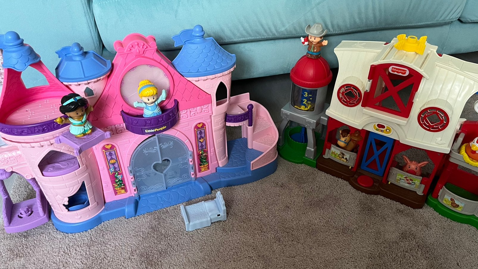Fisher-price little people Kasteel en Boerderij, Kinderen en Baby's, Speelgoed | Fisher-Price, Ophalen, Zo goed als nieuw, Speelset