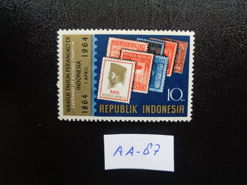 indonesie - 100 jaar postzegels / postfris 1964 (aa-87), Ophalen of Verzenden, Postfris, Zuidoost-Azië