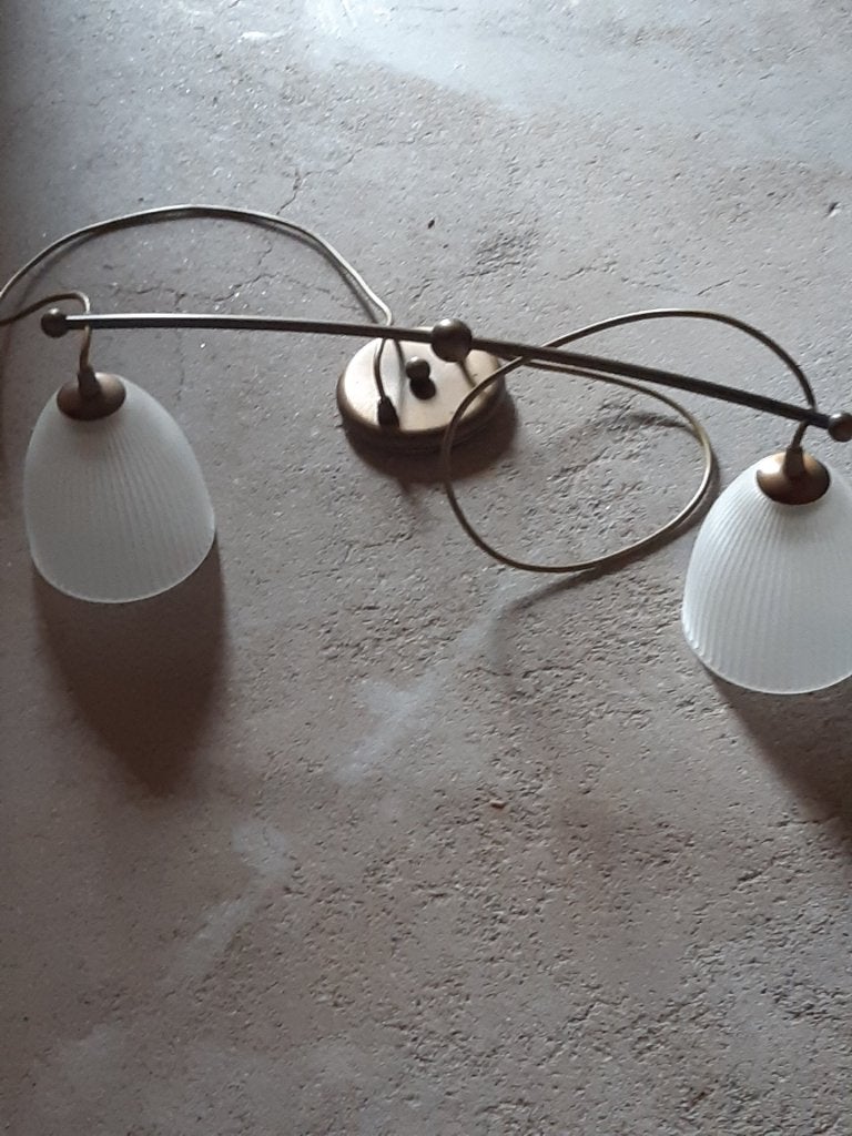 Hanglamp, Ophalen, E14 (klein), Zo goed als nieuw, Glas