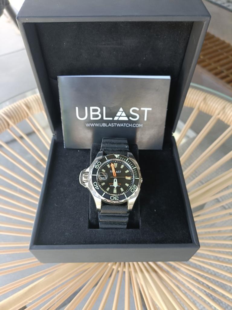 UBLAST Duikhorloge - Reverse -Automatisch, Zo Goed Als Nieuw, Ophalen of Verzenden, Zo goed als nieuw, Overige typen