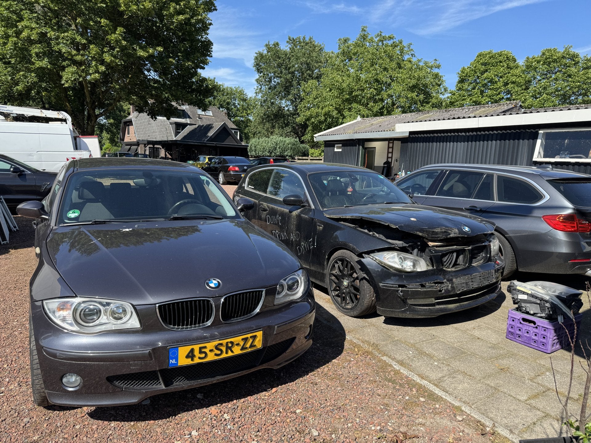 BMW 2X 1-serie 123d en 118i High-Executive *COMBIDEAL*, Achterwielaandrijving, 4 cilinders, 4 stoelen, Zwart