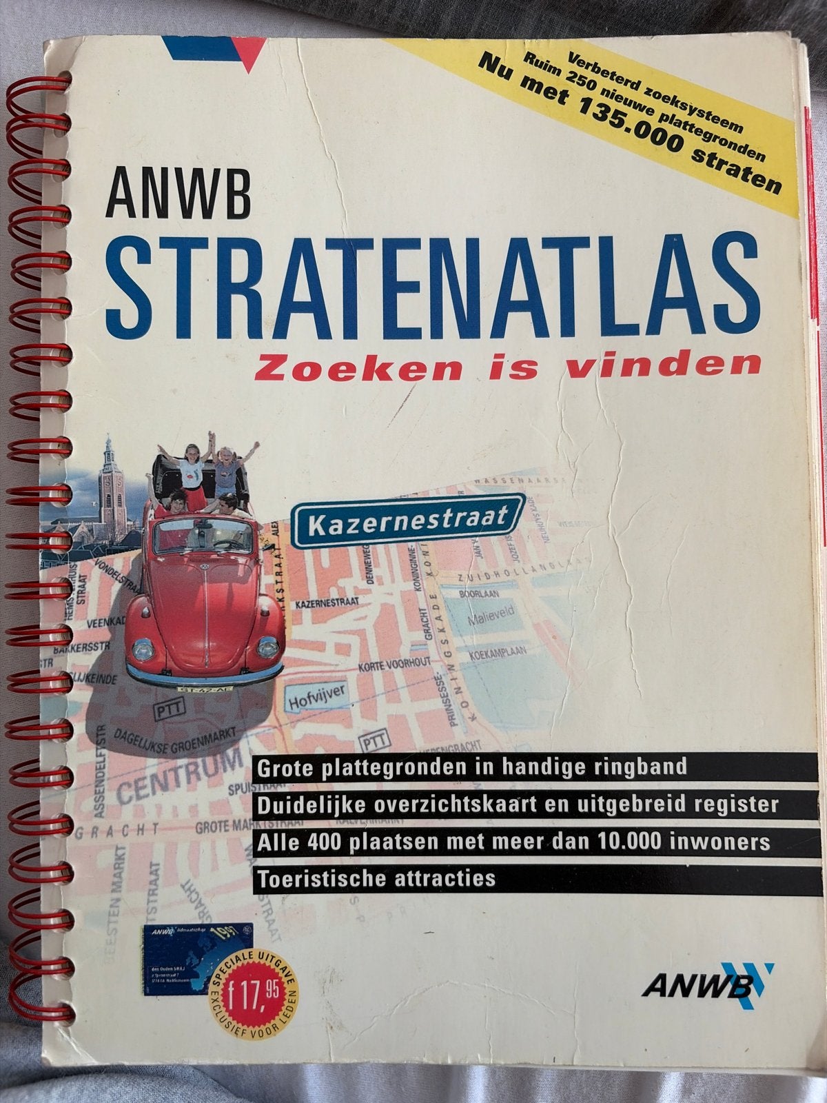 ANWB Stratenatlas: Zoeken is vinden - Nederland, Boeken, Gelezen, Overige atlassen, Ophalen of Verzenden, 1800 tot 2000