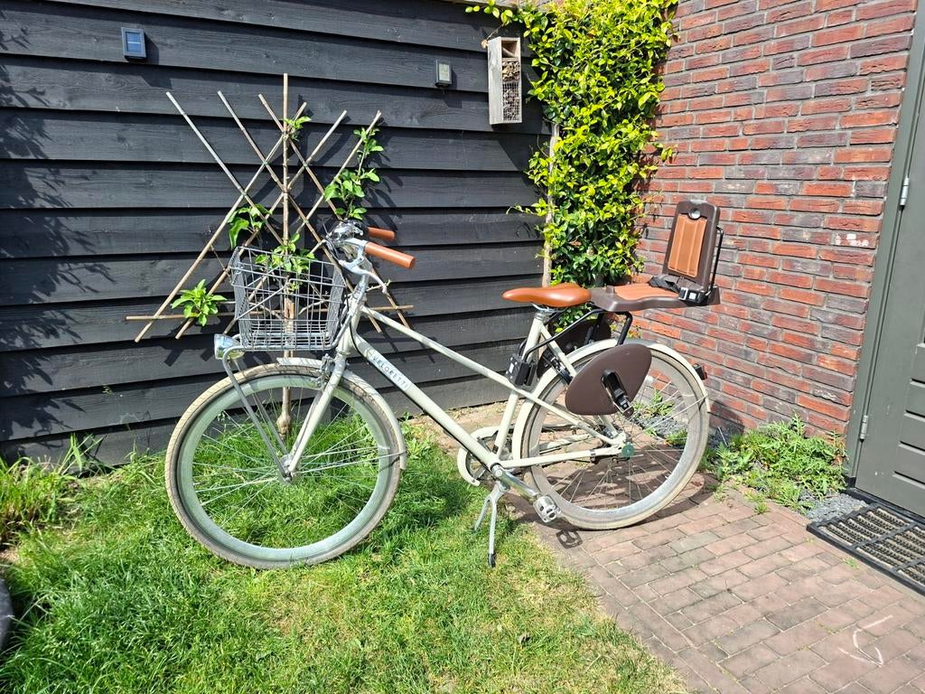 Veloretti Caféracer (52 cm) met Bobike kinderzitje (junior), Fietsen en Brommers, Fietsen | Dames | Damesfietsen, Gebruikt, Versnellingen