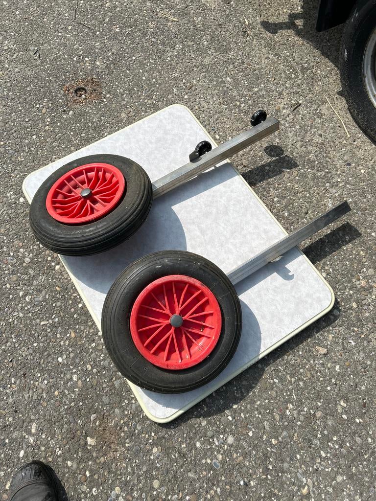 Boot wielen voor transport  rubber boot, Watersport en Boten, Ophalen, Gebruikt, Overige typen