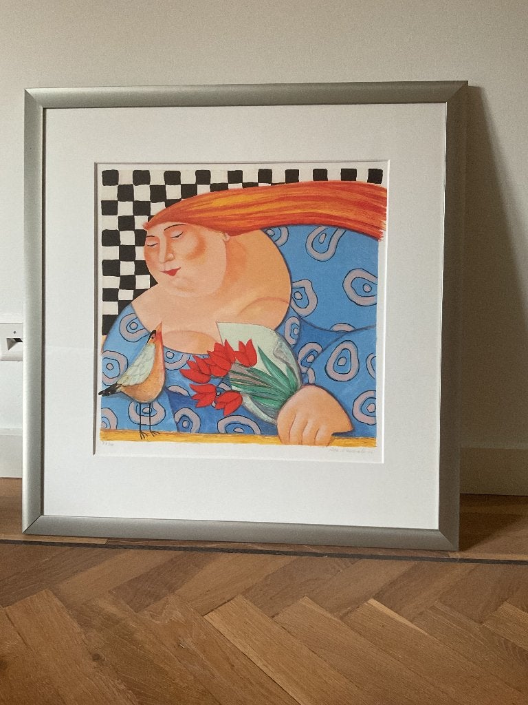 Zeefdruk Ada Breedveld, Antiek en Kunst, Zeefdruk, Gelimiteerde oplage, Ophalen, Personages en Fantasiefiguren