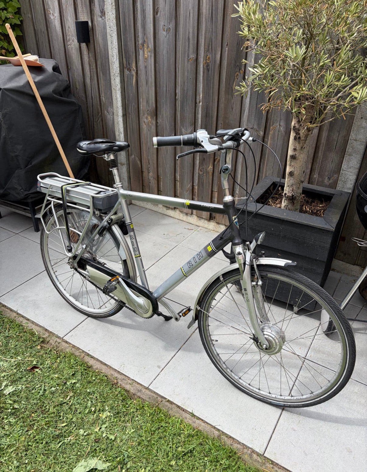 RIH herenfiets elektrisch XL frame, Minder dan 30 km per accu, Gebruikt, 59 cm of meer, Ophalen