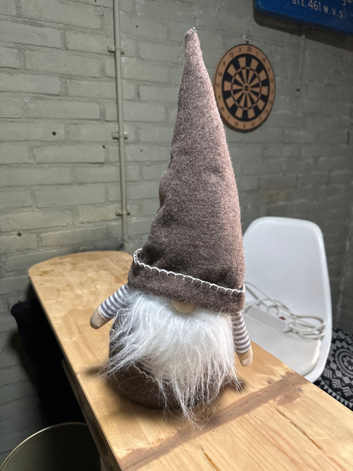 Leuke Tuinkabouter Deurstopper - Bruin/Wit, Binnen, Nieuw, Ophalen of Verzenden, Textiel