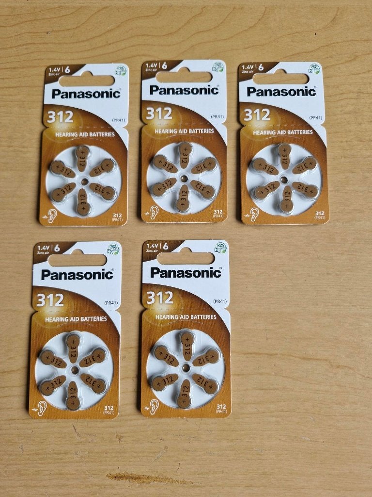 Panasonic 312 (PR41) Hoortoestelbatterijen - 30 stuks, Verzenden, Nieuw