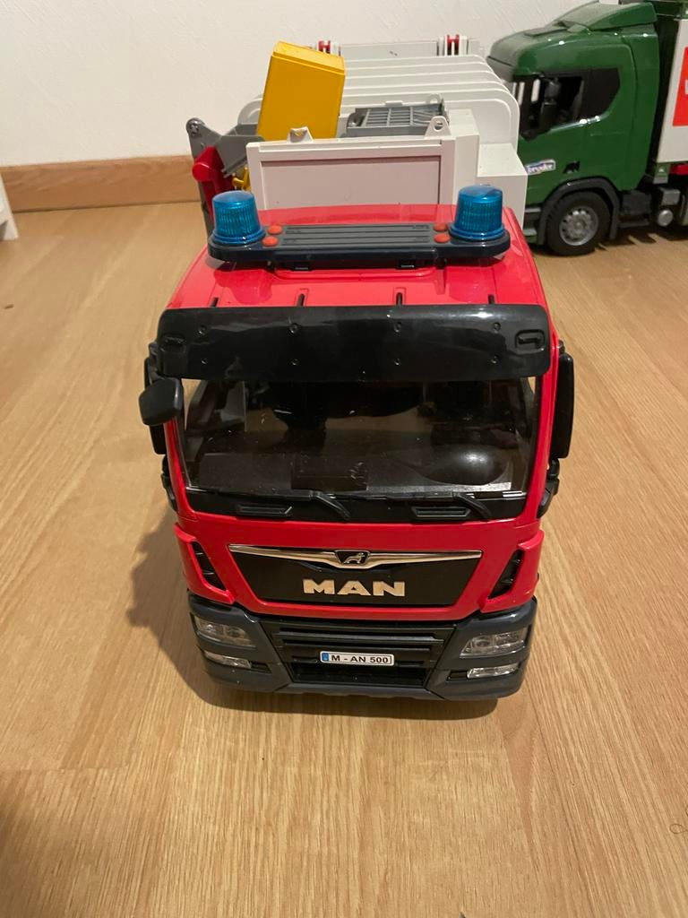 Vuilniswagen MAN TGS Bruder, Ophalen of Verzenden, Zo goed als nieuw