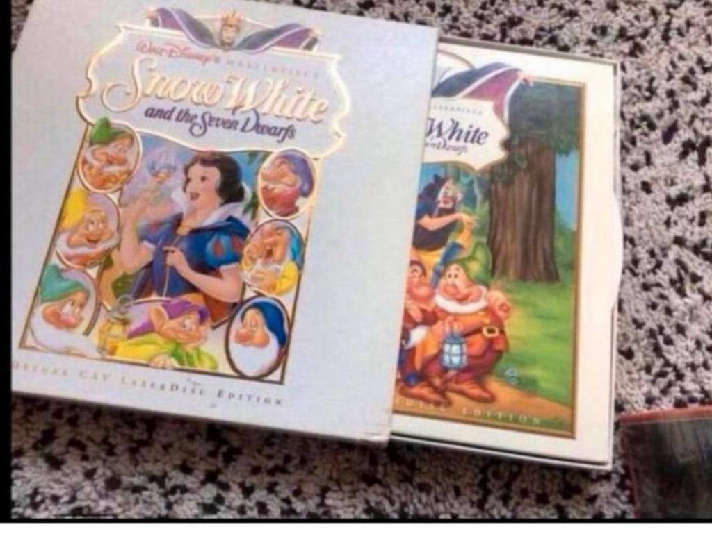 Beeldplaat🌼LaserDisck Luxe uitgave Sneeuwwitje, Ophalen of Verzenden, Zo goed als nieuw, 12 inch