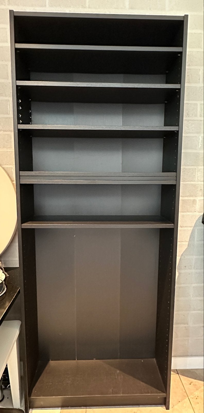 IKEA Billy Boekenkast Zwart/Bruin Hout - Nette Staat, Huis en Inrichting, Ophalen, Met plank(en), Gebruikt, 200 cm of meer