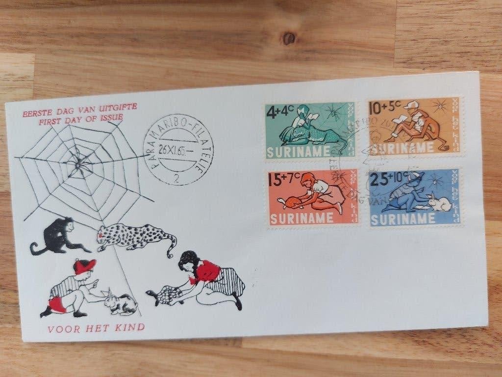 Suriname FDC E39 variant 39g blanco, Ophalen of Verzenden, Onbeschreven, Nederland