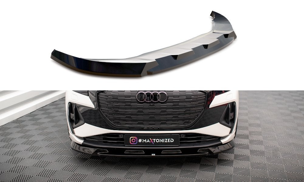 Voorlip sideskirt spoiler diffuser Audi Q4 E-Tron etron 21+, Ophalen of Verzenden