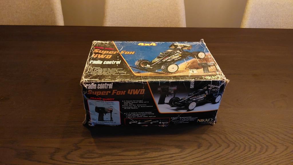 Nikko Super Fox 4wd frame buggy vintage, Hobby en Vrije tijd, Modelbouw | Radiografisch | Auto's, Ophalen of Verzenden, Auto offroad