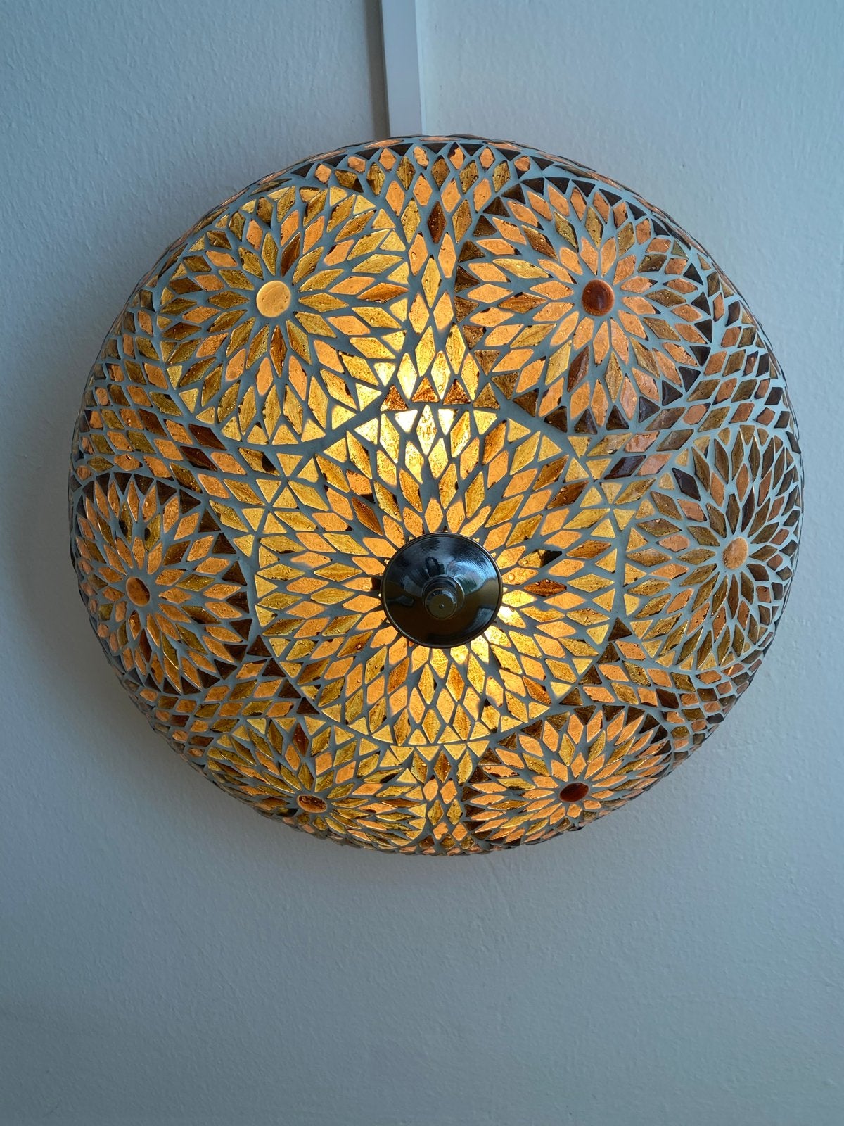 Mozaïek plafondlamp - Oosterse sfeer, Met schakelaar, Bohemian, Overige merken, Meerkleurig