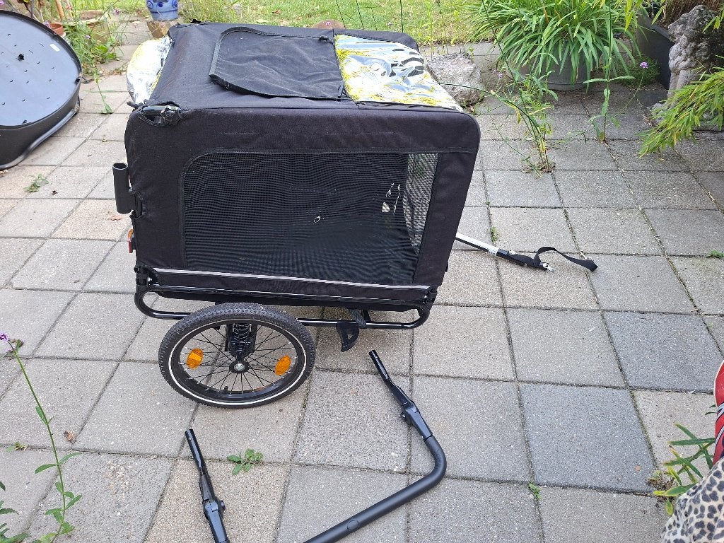Honden fietskar wandelwagen, Overige merken, Ophalen, Zo goed als nieuw, Hondenfietskar