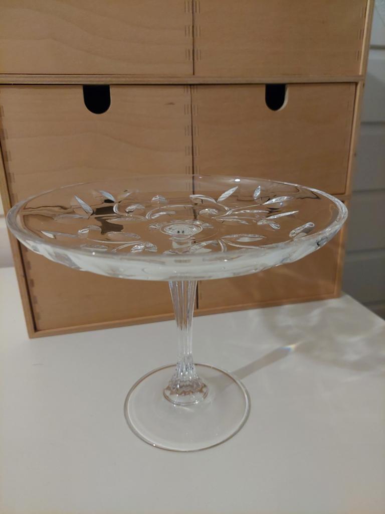 Kristallen Etagère op voet - Elegant en decoratief, Ophalen of Verzenden, Zo goed als nieuw