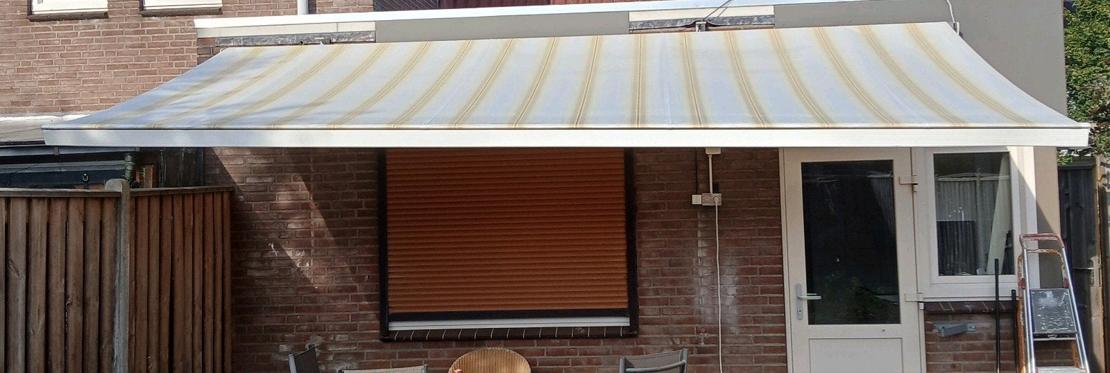 Te koop: Elektrisch zonnescherm, Tuin en Terras, Gebruikt, Elektrisch, Ophalen of Verzenden, 150 tot 300 cm