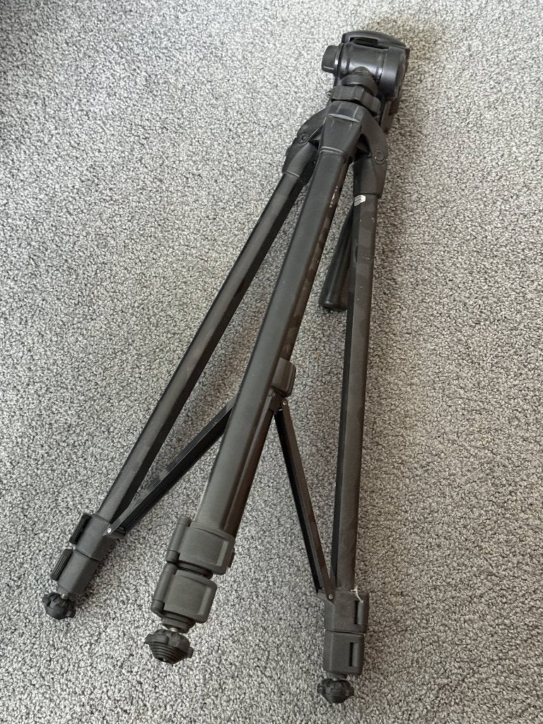 Monopod en driepoot statief set, Ophalen, Driepoot, Zo goed als nieuw, Snelkoppelingsplaat