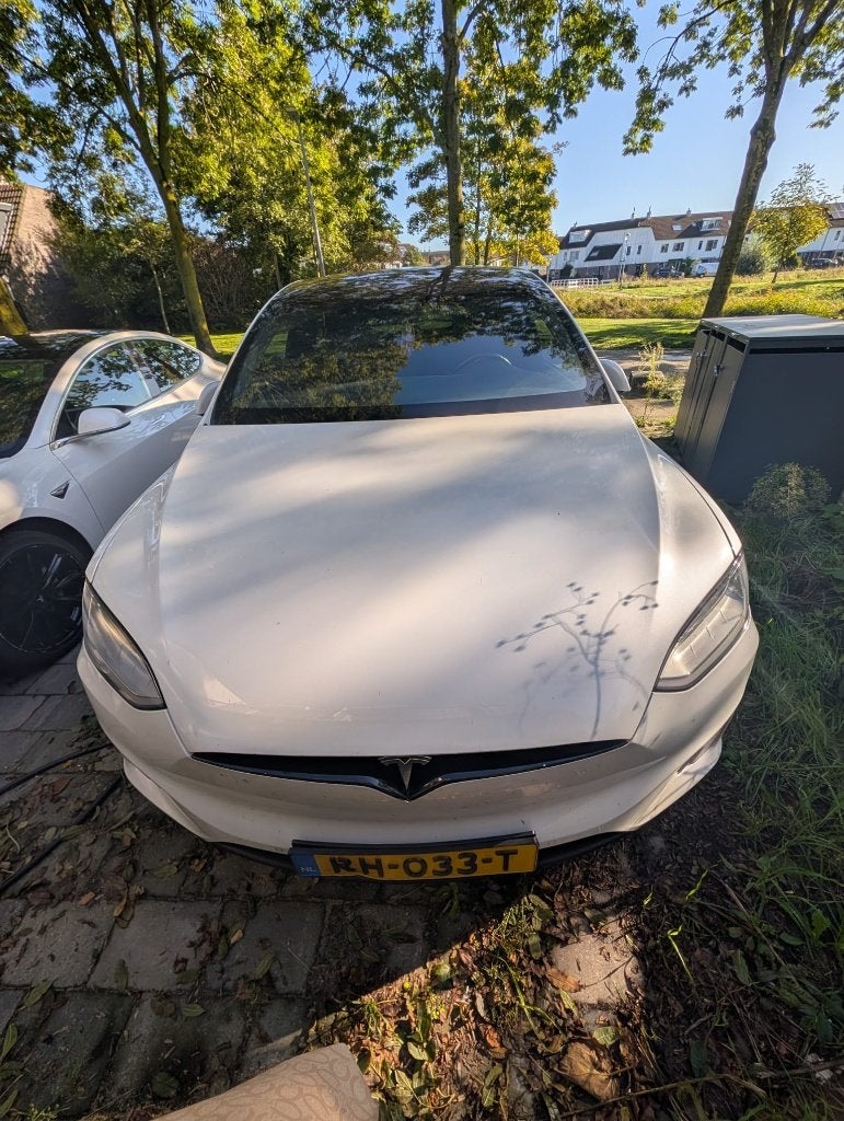 Tesla Model X 2017 Wit, Auto's, Automaat, Model X, Zwart, 418 pk
