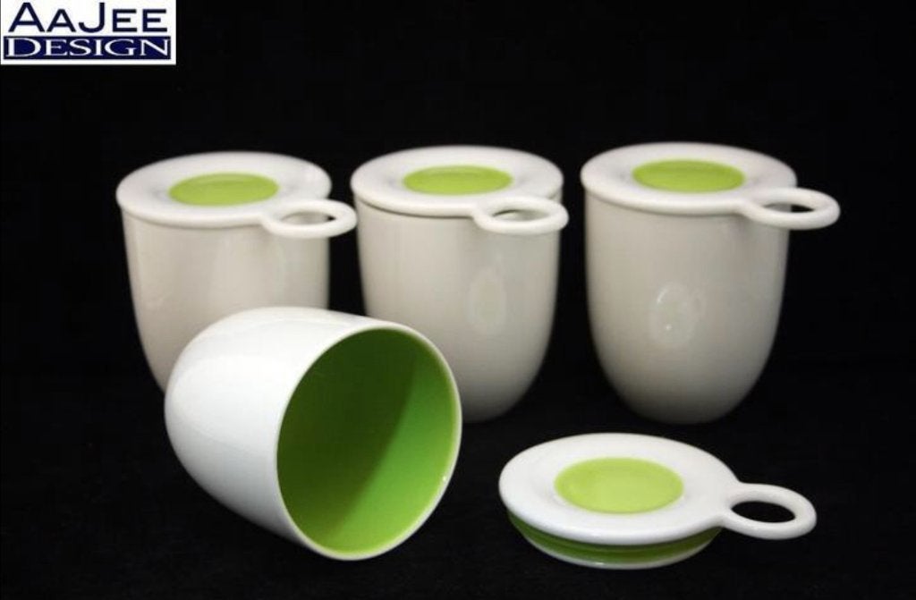 5 Villeroy & Boch - Porseleinen bekers - Lucky-U Tool - Vivo, Villeroy & Boch, Ophalen of Verzenden, Zo goed als nieuw, Modern