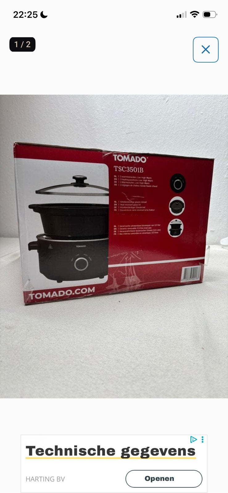 Slowcooker , nieuw in doos, Huis en Inrichting, Ophalen, Zo goed als nieuw