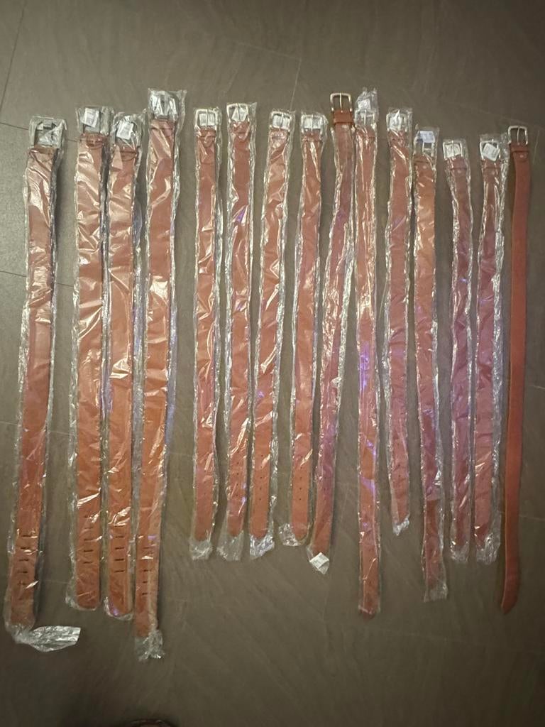 Partij nieuwe herenriemen - bruin en zwart, diverse maten, Bruin, Nieuw, Riem of Ceintuur, 105 tot 115 cm