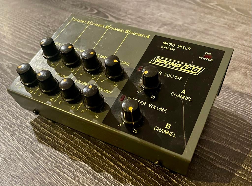 Soundlab Micro mixer WAM-490 8 kanalen, Muziek en Instrumenten, Mengpanelen, Ophalen of Verzenden, Gebruikt, 5 tot 10 kanalen