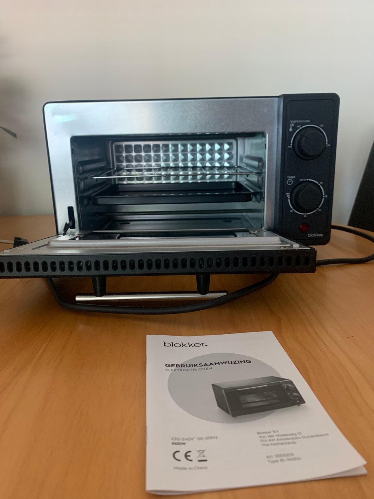 Blokker Mini-oven - Compact en Handig B 38 x D 23 x H 21 cm, Ophalen, Minder dan 45 cm, Minder dan 45 cm, Oven