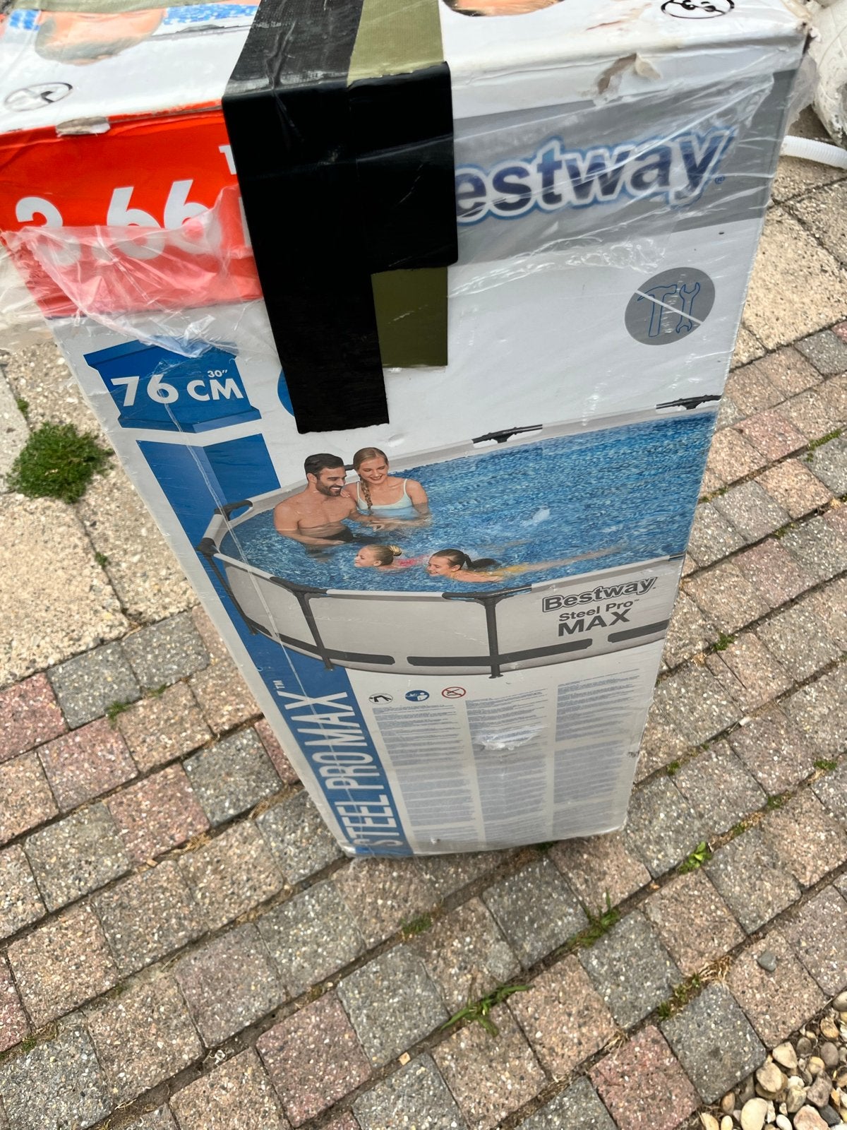 Bestway Steel Pro Max Zwembad - Zo goed als nieuw, Tuin en Terras, Zwembaden, Minder dan 80 cm, Rond, 300 cm of meer, Ophalen of Verzenden